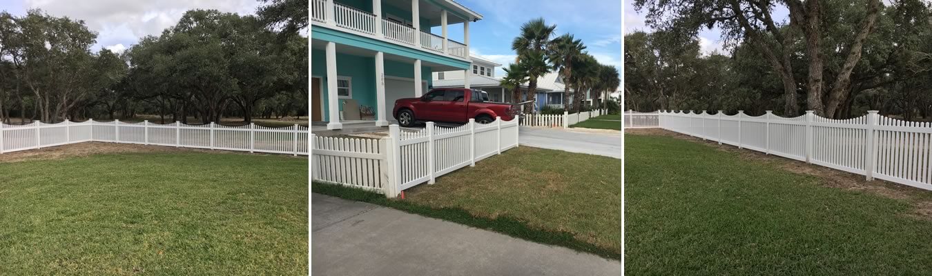 Concave Picket Vinyl Fencing